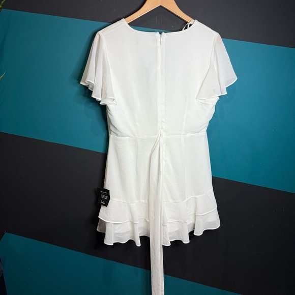 Lulu's Sweet Like You White Ruffled Mini Dress - Picture 8 of 16